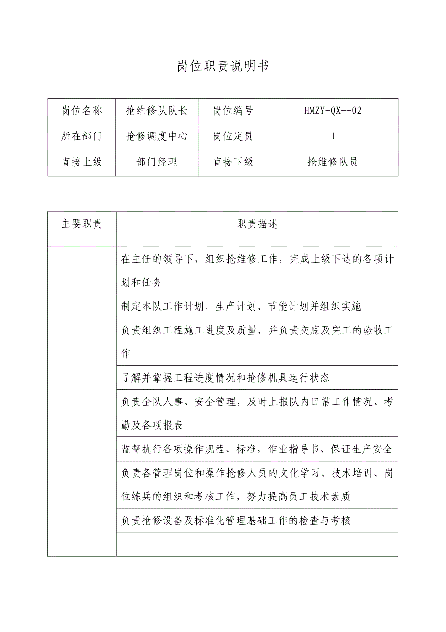 部门岗位职责及工作流程_第4页