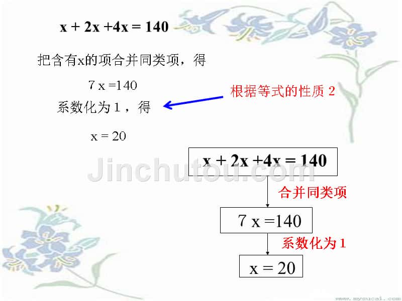 七年级数学合并同类项与移项2_第4页