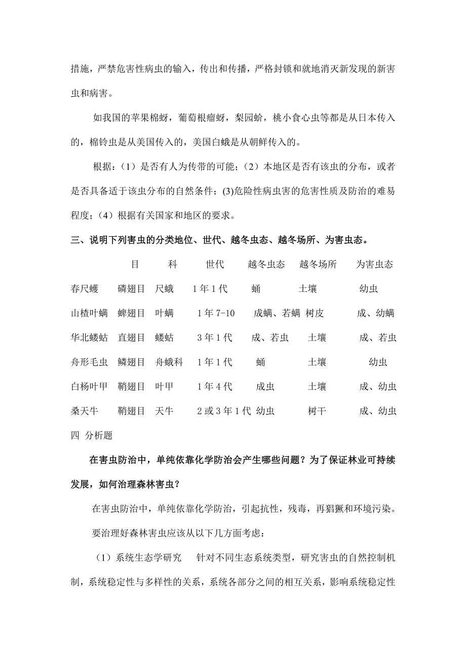 森林昆虫学试卷库_第4页