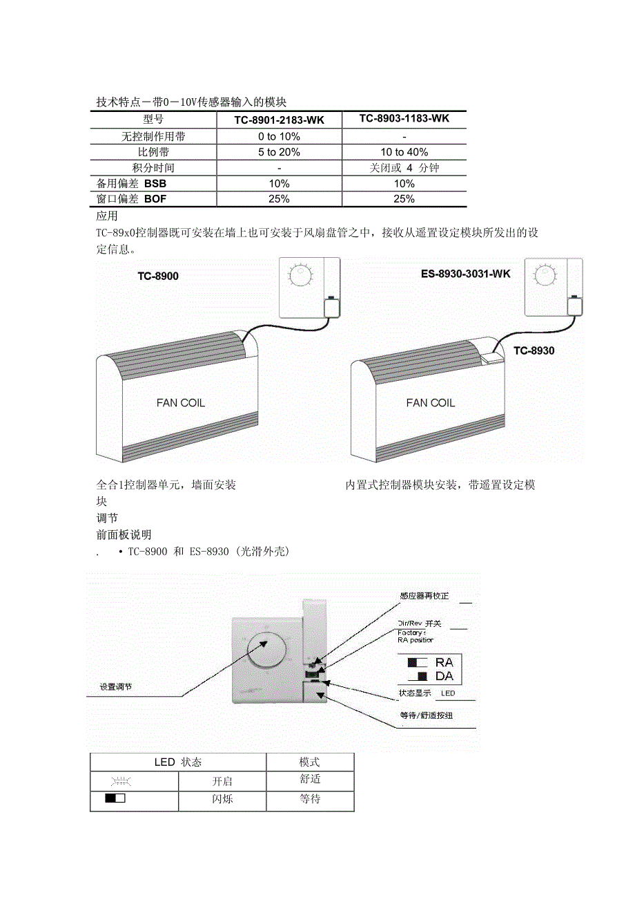 江森TC-8900面板数据资料_第3页