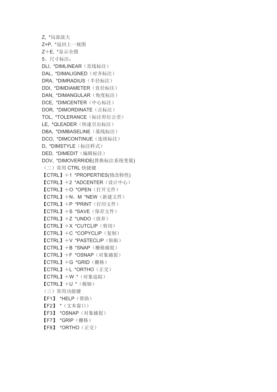 CAD2008常用指令_第4页