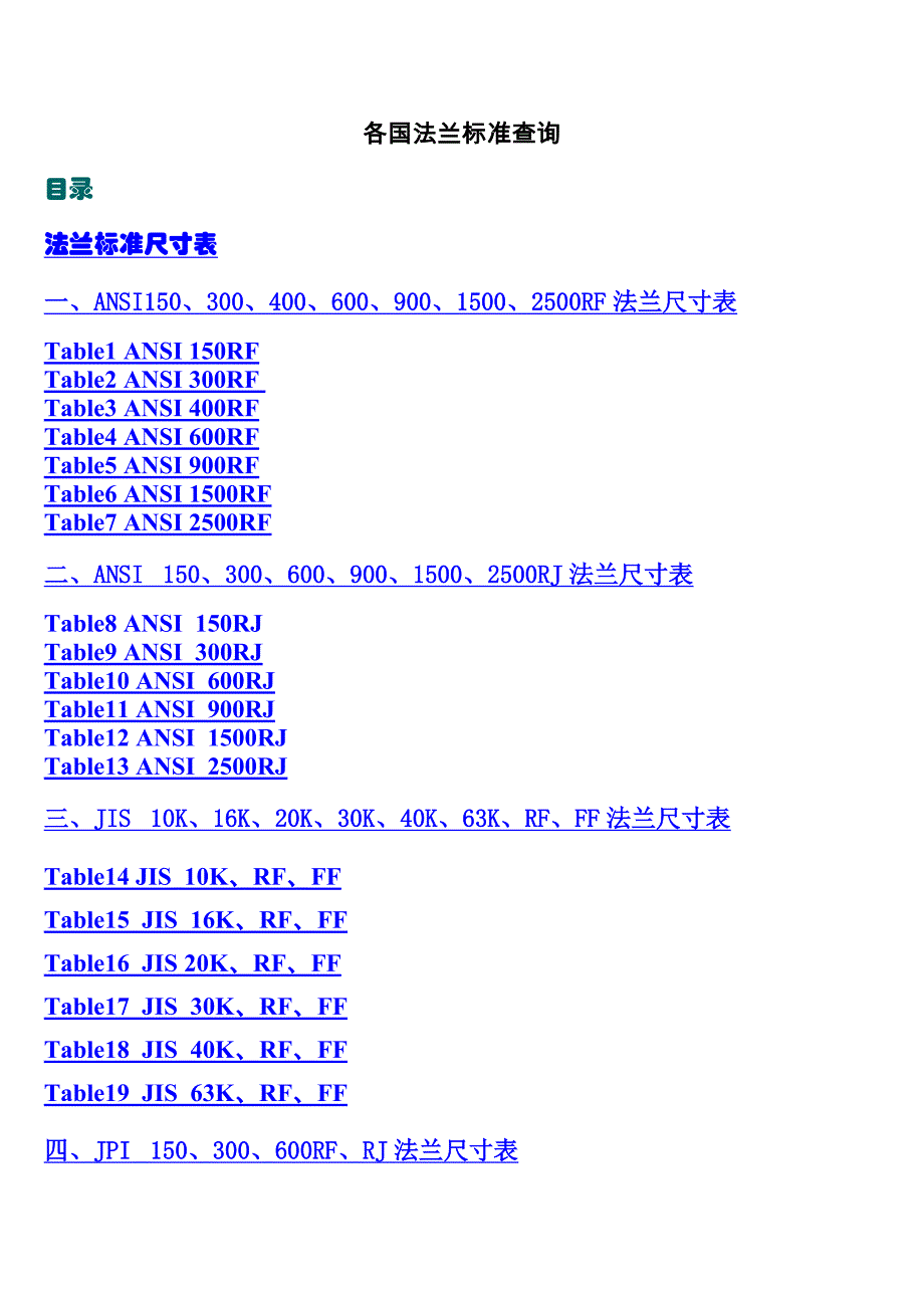 法兰标准大全_第1页