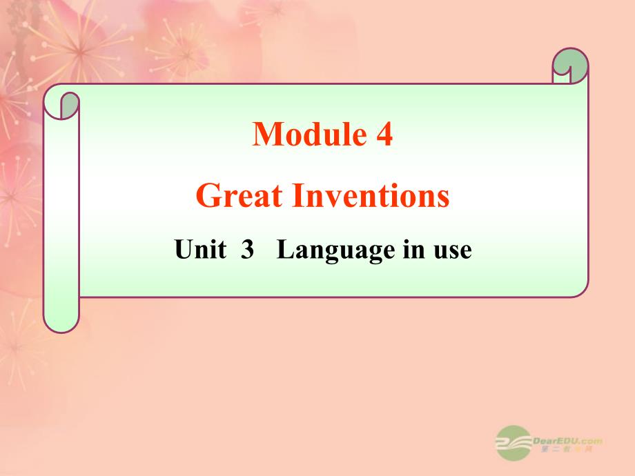 九年级英语上册 Module 4 Unit 3《Language in use》课件 外研版_第1页