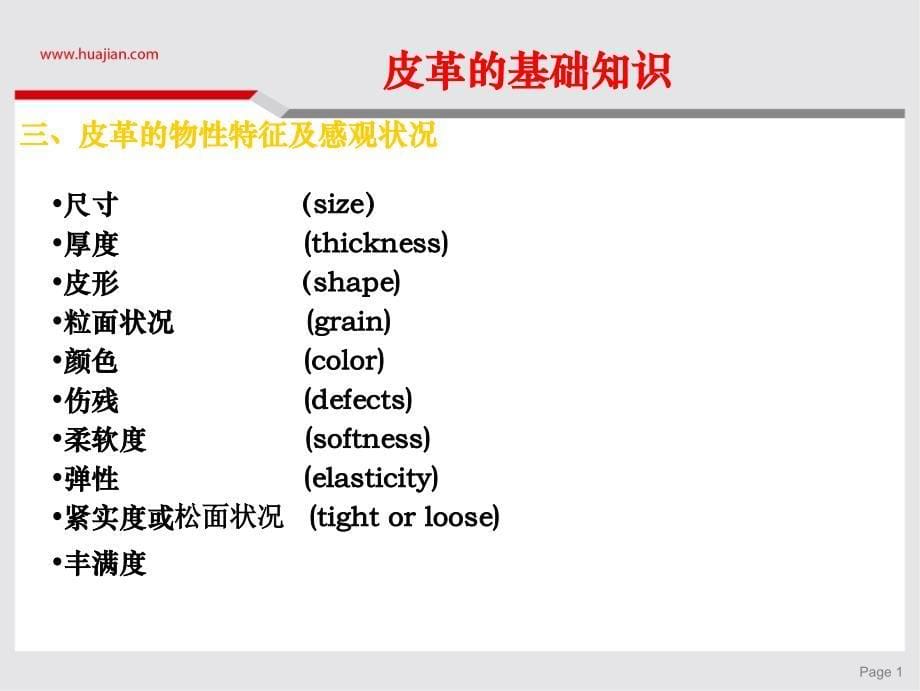 皮料知识培训教程PPT_第5页