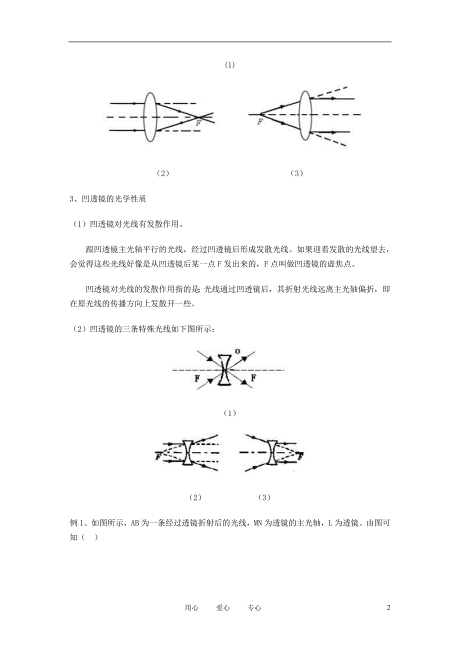 八年级物理 透镜成像知识总结 沪科版_第2页