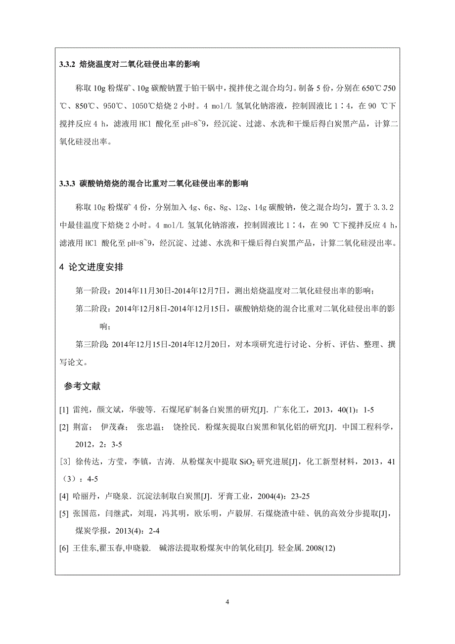 石煤尾矿制备白炭黑的研究_第4页