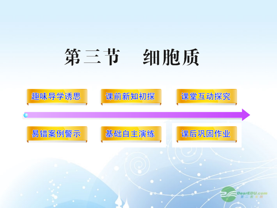 【开学大礼包】2012年高中生物 2.3细胞质课件 浙科版必修1_第1页