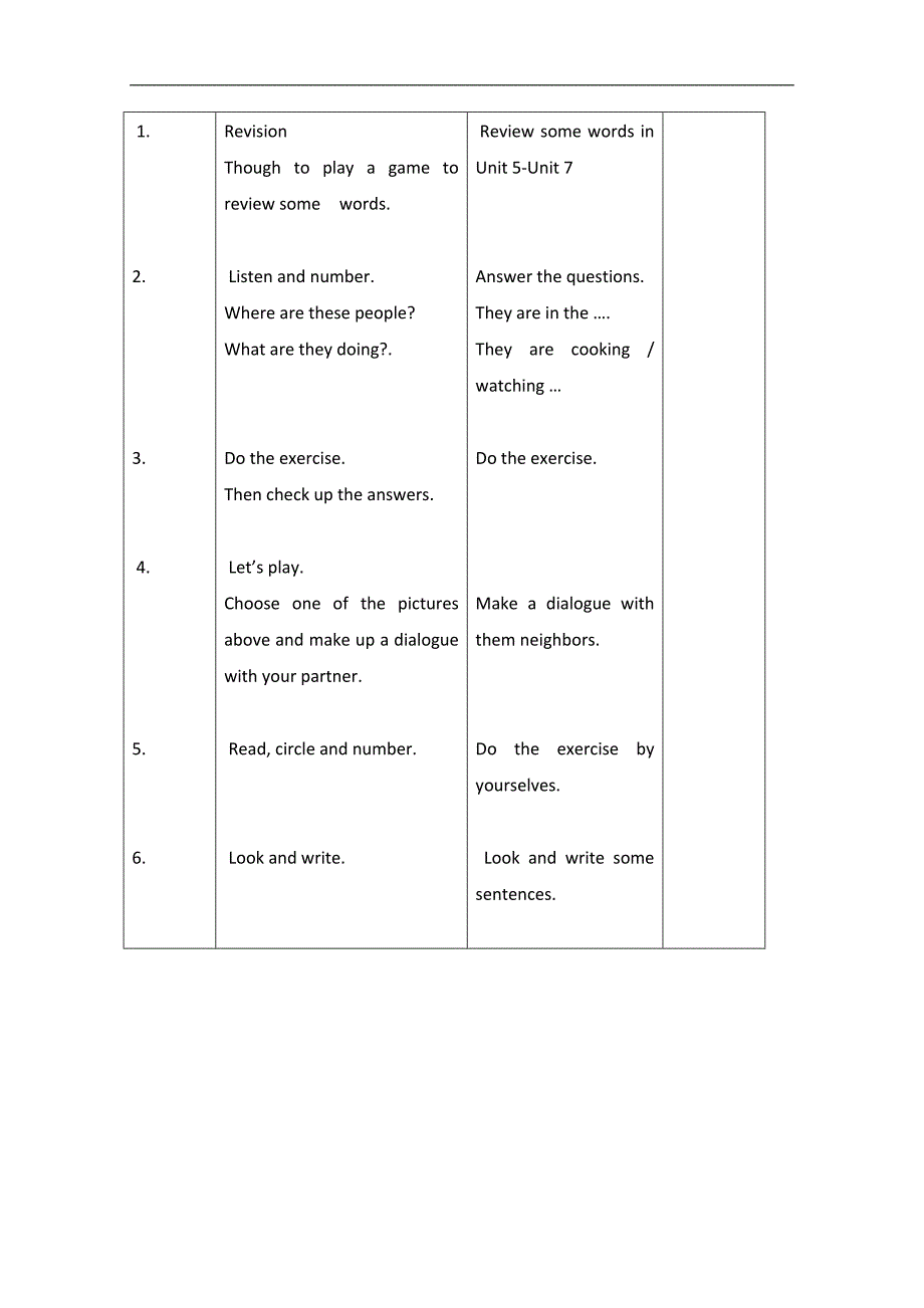 （人教新起点）五年级英语上册教案 unit8 Lesson47-48_第3页