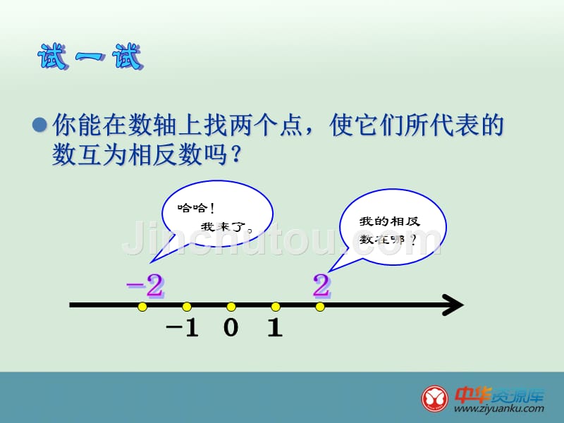 江苏省丹阳市第三中学七年级数学课件：2.4《绝对值与相反数》(2)_第4页