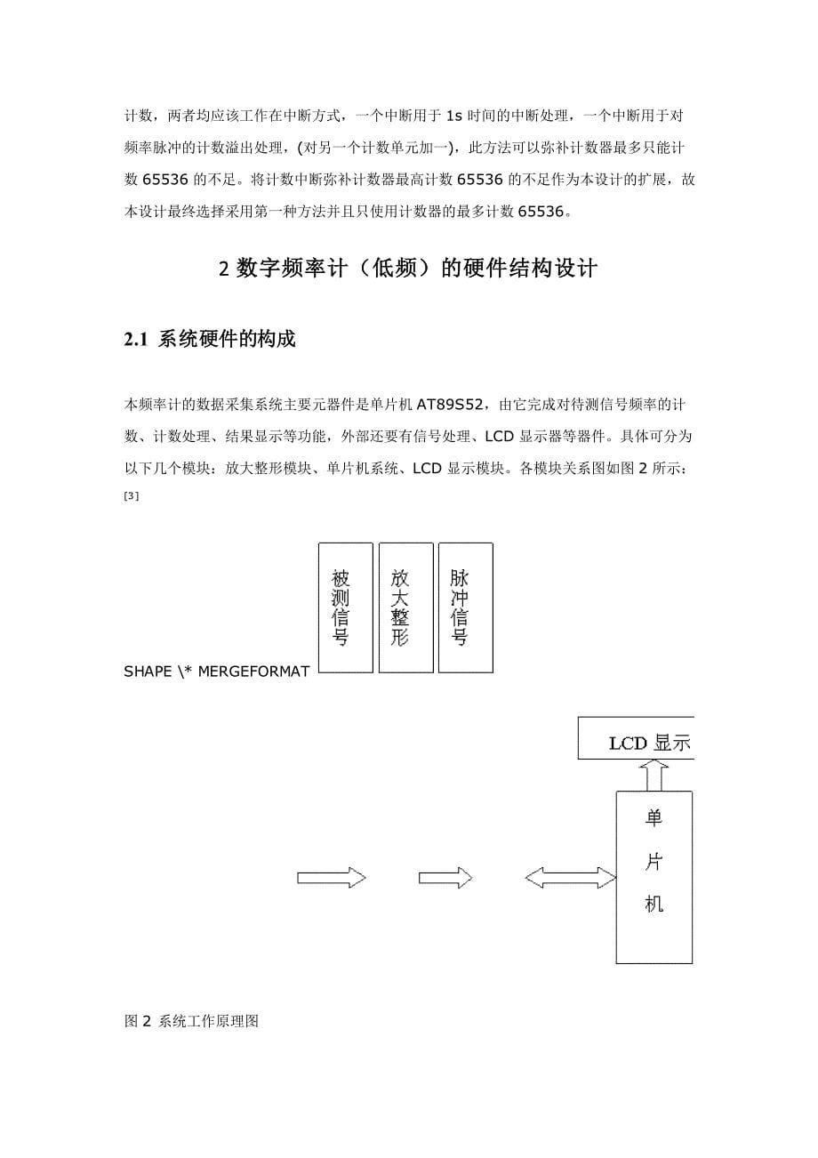 基于单片机的数字频率计的设计_第5页