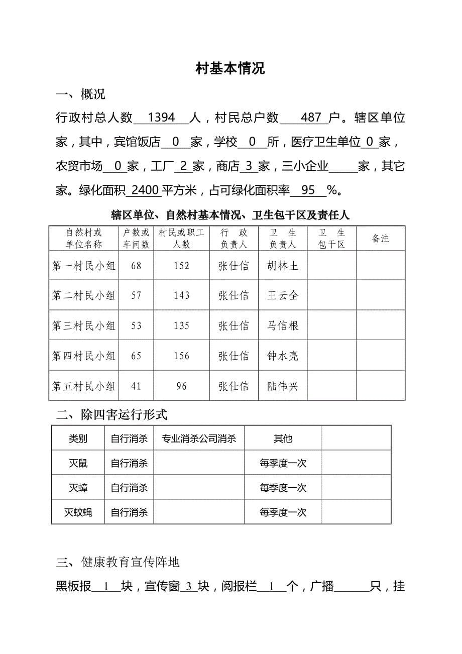 爱国卫生台帐模板_第5页