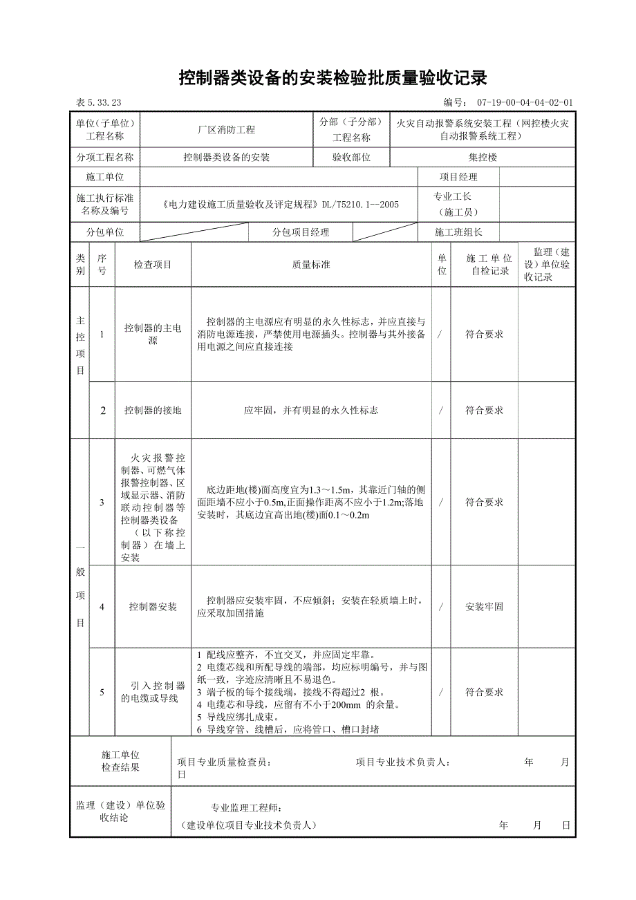 表5.33.22 集控楼布线安装检验批质验收记录_第3页