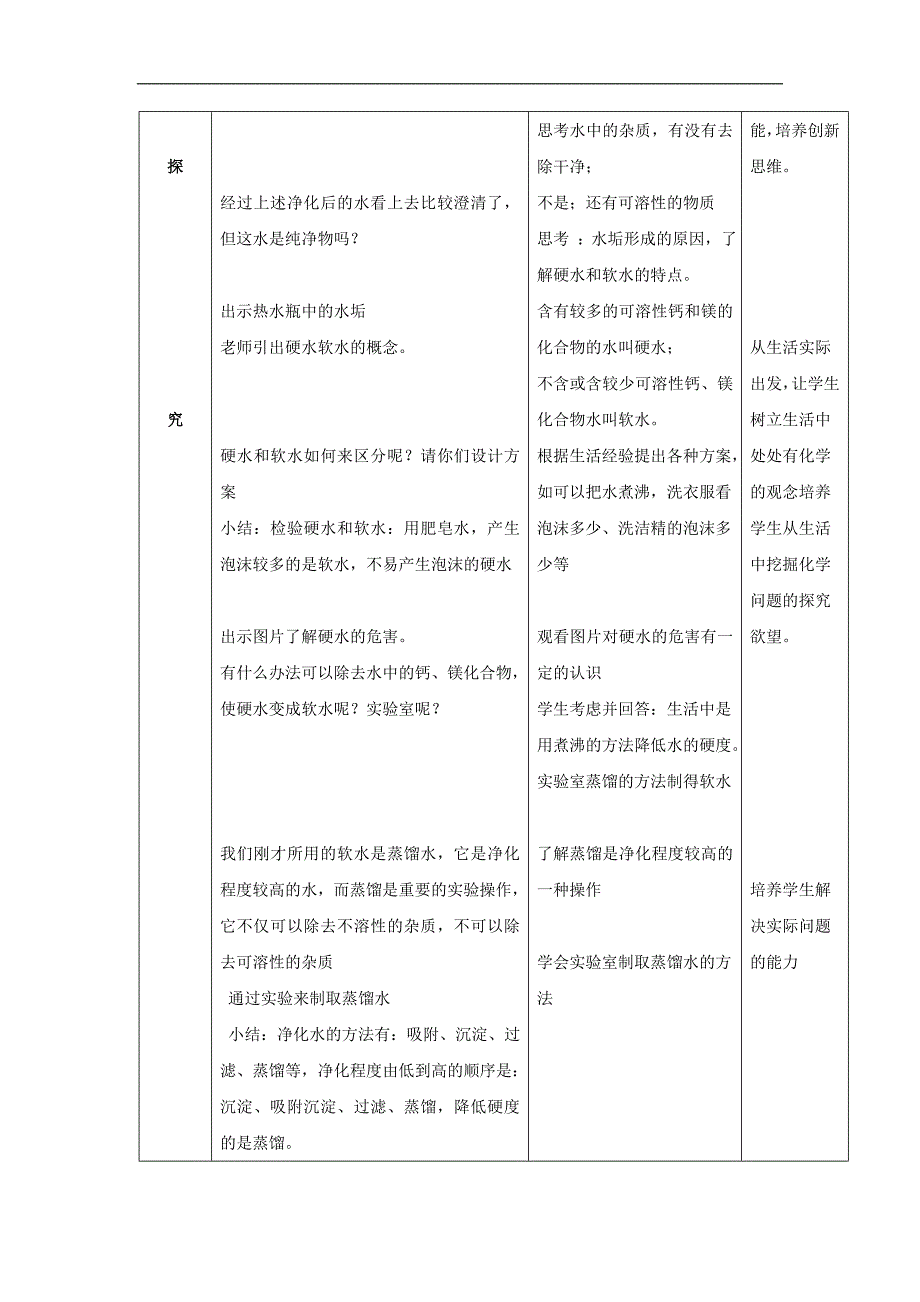 江苏省启东市初三化学复习学案：3.3《水的净化》_第4页