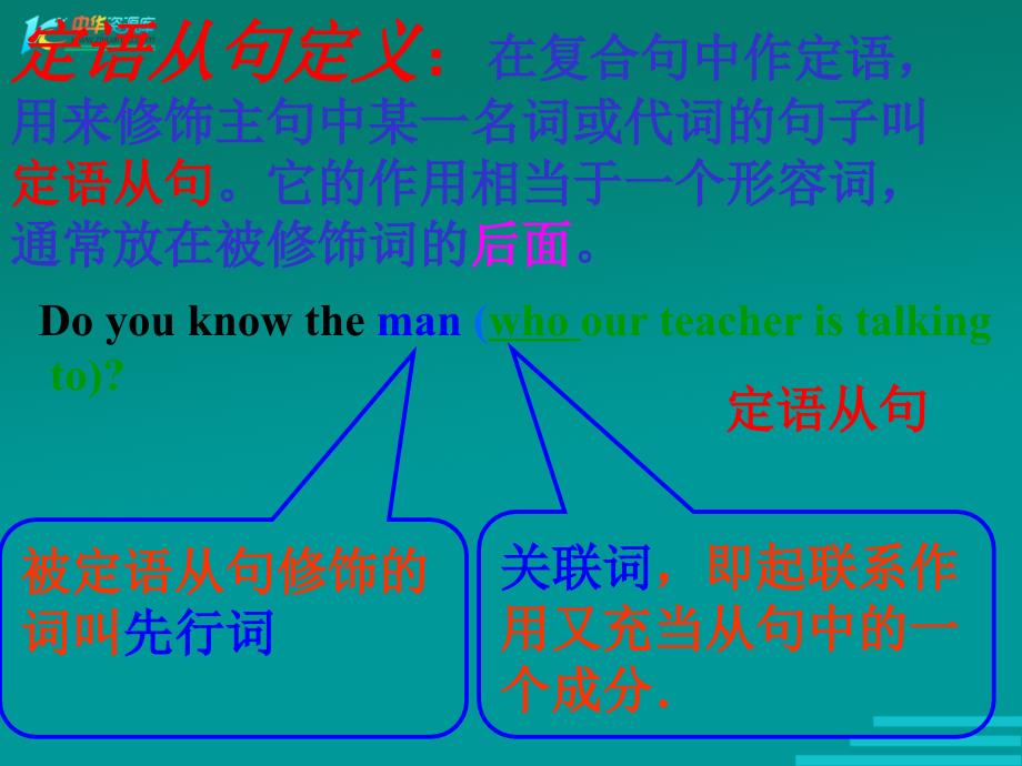 北京市平谷县第二中学九年级英语《定语从句》课件_第3页