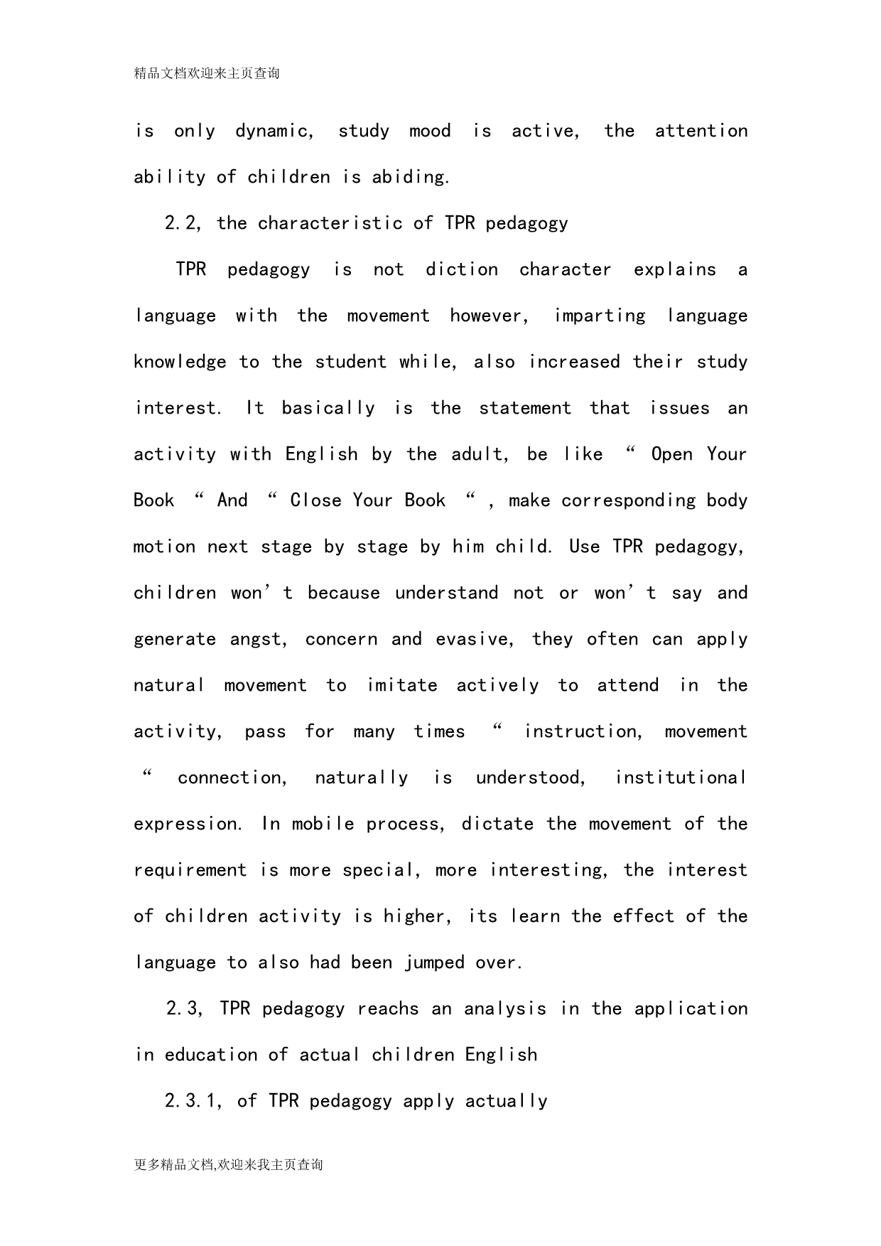 The TPR below key period hypothesis gets medium application in children English be used to_第3页