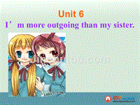 青海省八年级英语上册《Unit 6 I’m more outgoing than my sister Section B2》课件