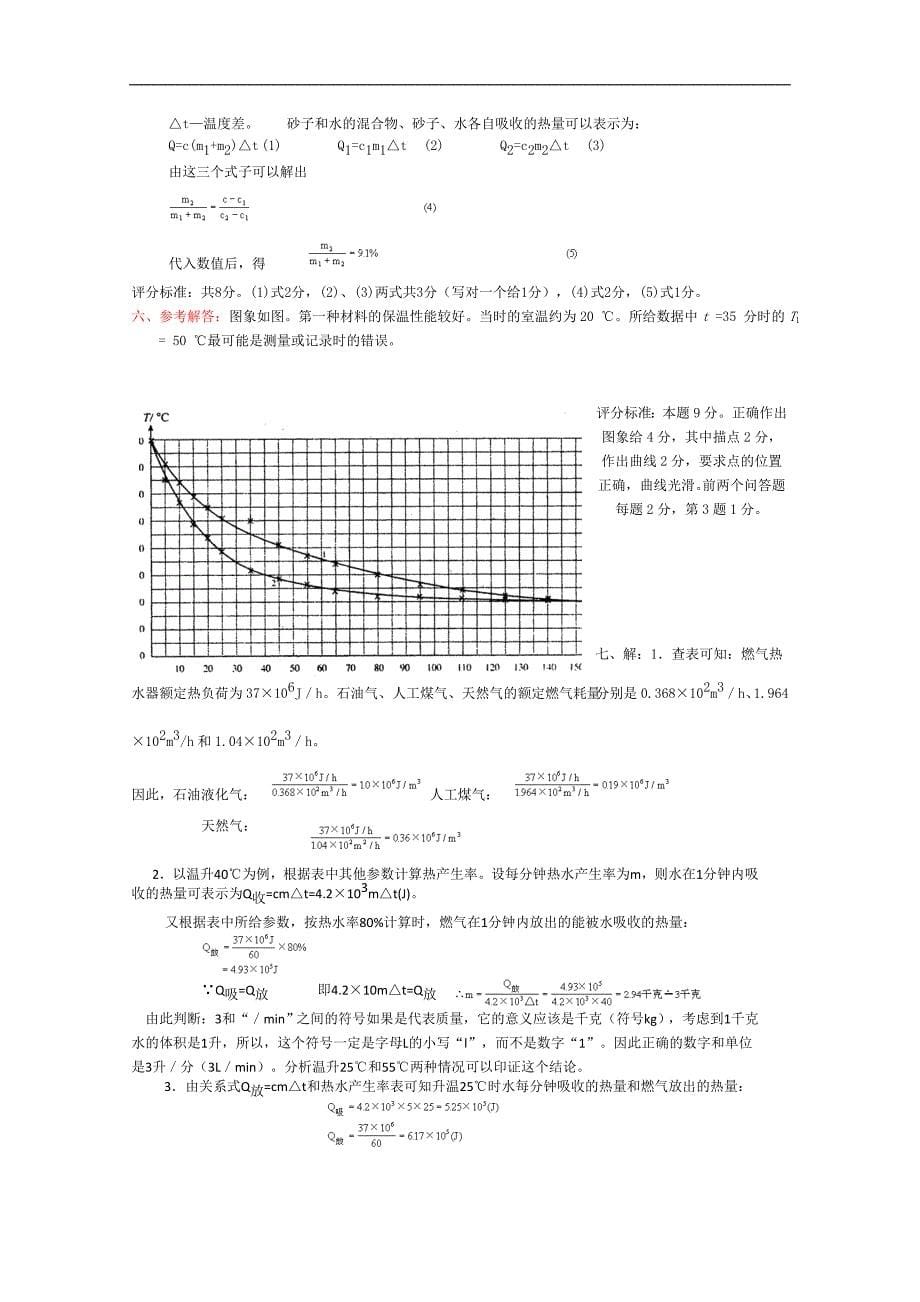 物理知识竞赛试题五(光热部分)_第5页