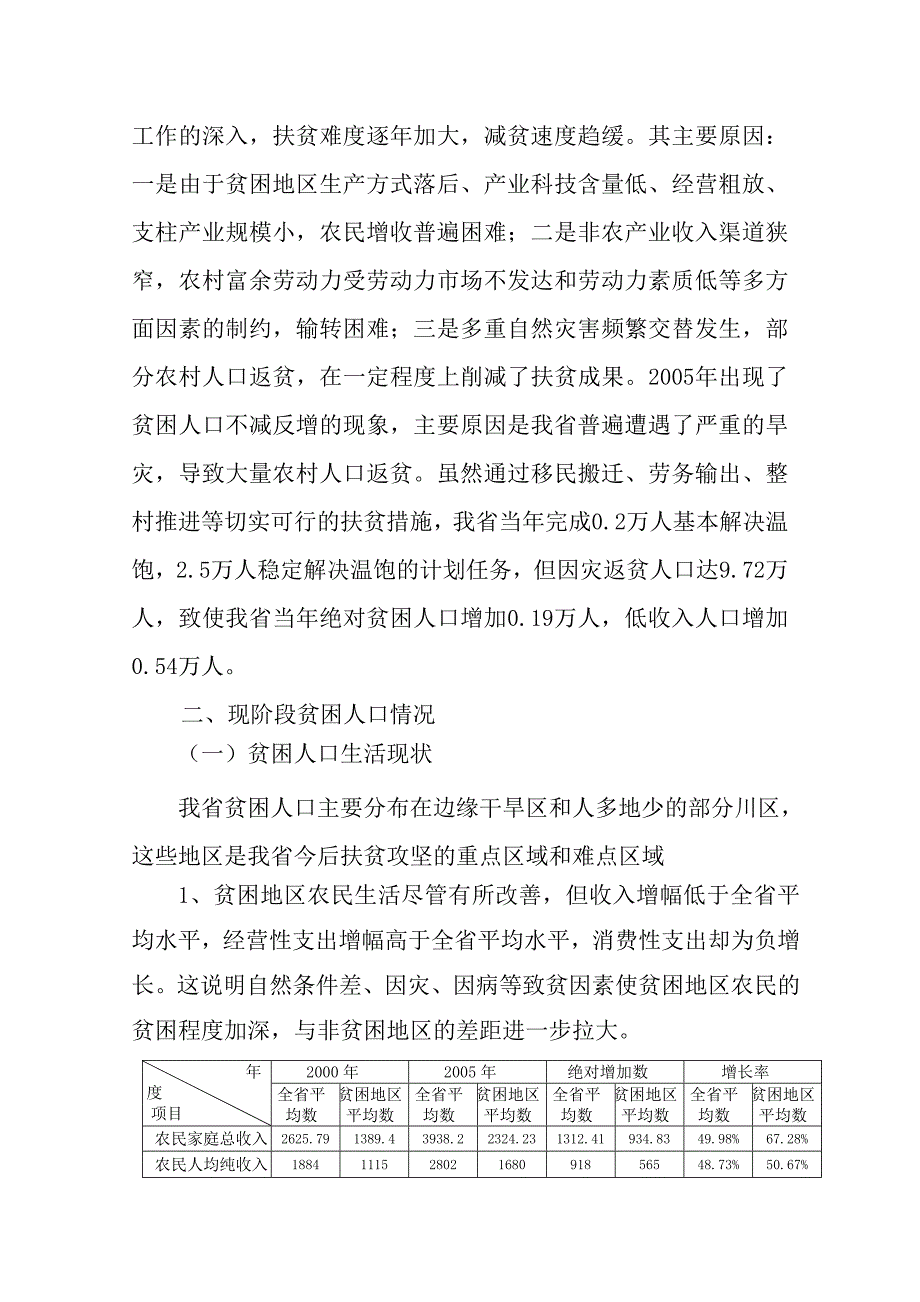 关于贫困人口的调查报告_第2页