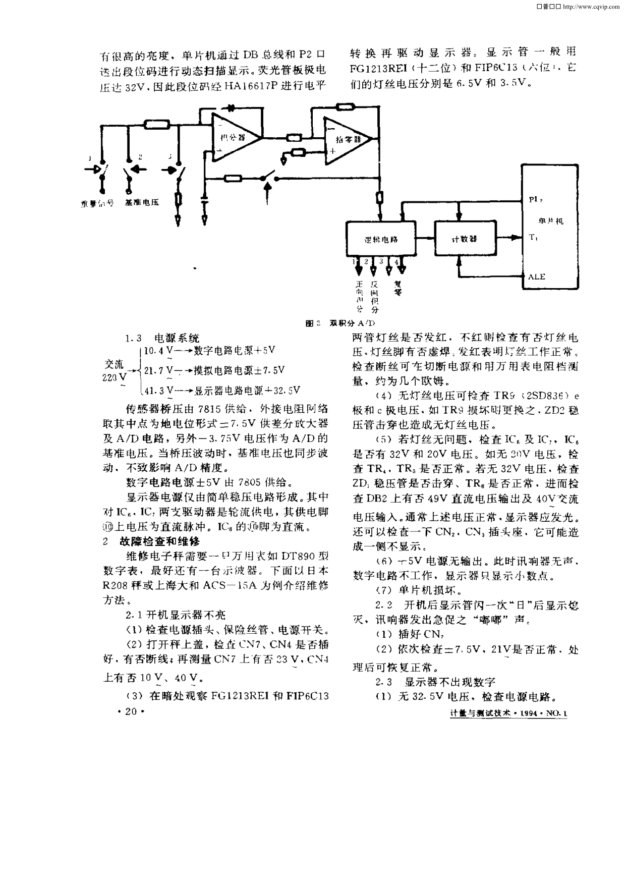 ACS计价电子秤硬件和维修要点_第2页