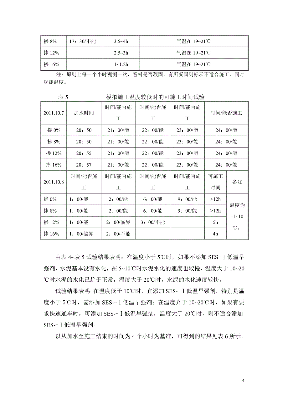 G219段水泥稳定基层掺加低温早强剂SES22_第4页