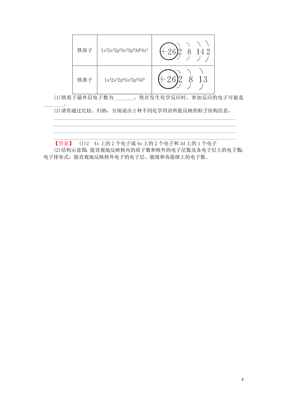 2013-2014学年高中化学 2.1.2 第1单元 原子核外电子运动课时作业 苏教版选修3_第4页