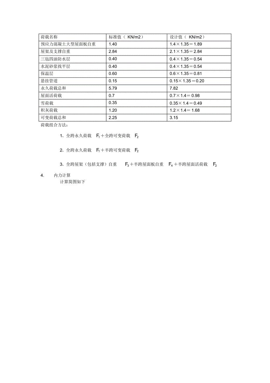 21m跨度梯形钢屋架课程设计_第4页