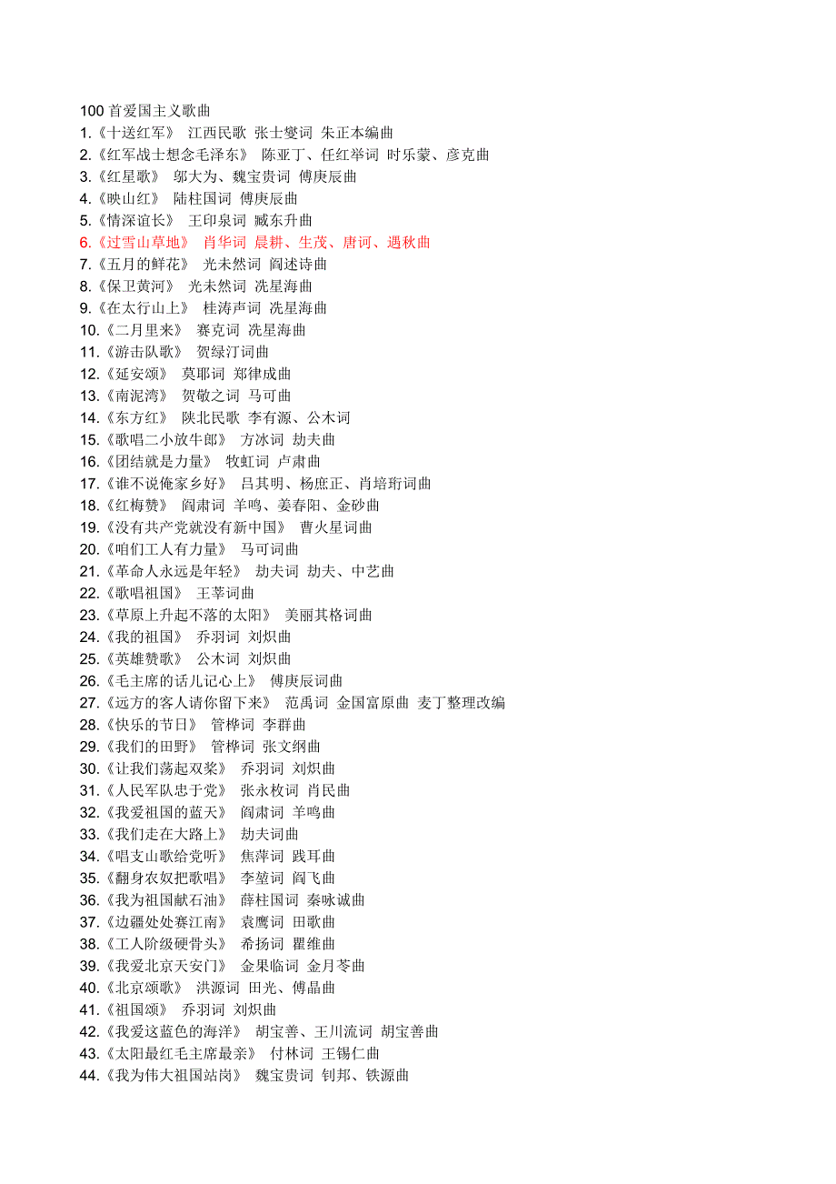 100首爱国歌曲和红色故事_第1页