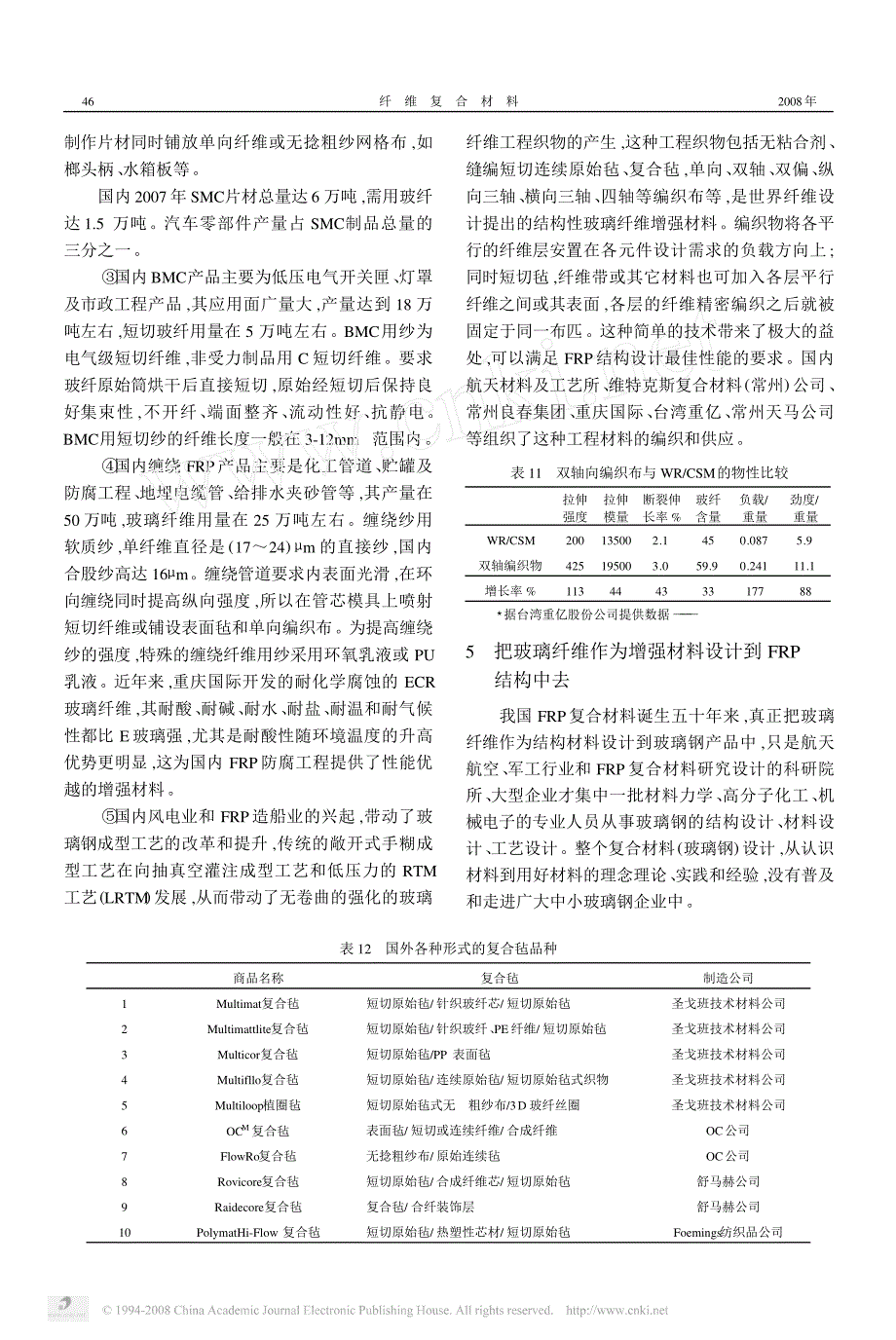 国内不饱和聚酯树脂基玻璃钢用玻璃纤维市场分析_第4页