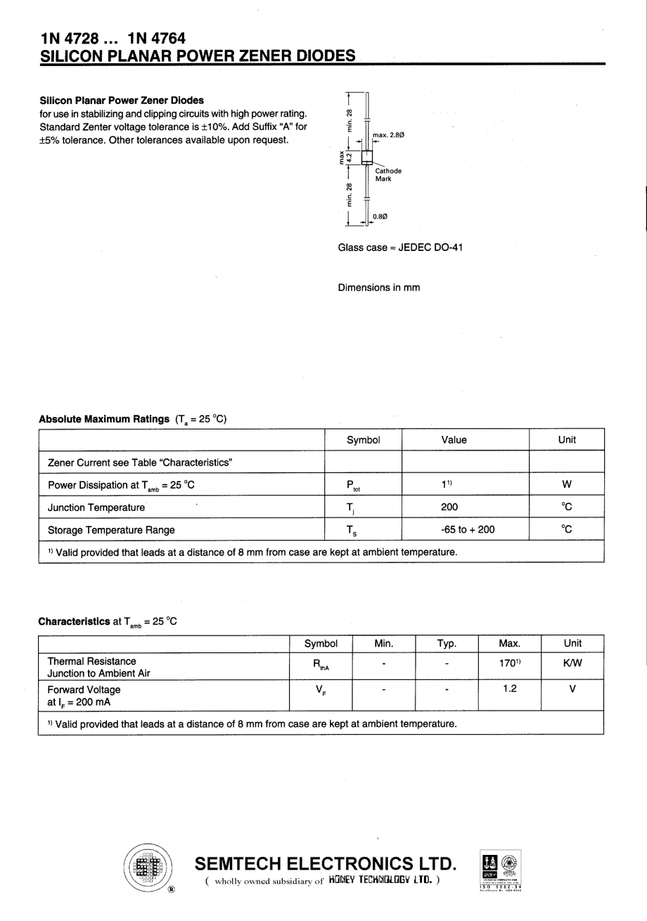 1N稳压管 参数_第1页