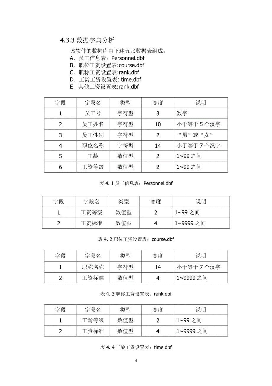 人事工资管理系统数据库设计_第5页