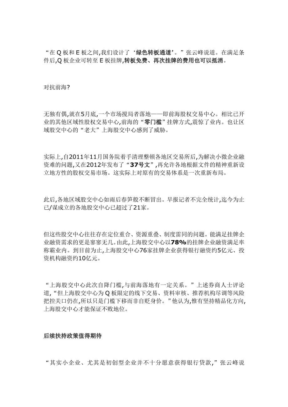 上海股交中心：Q板和E板的区别_第5页
