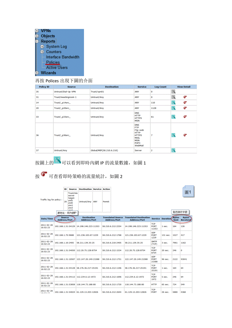 Juniper防火墙查看即时流量_第2页