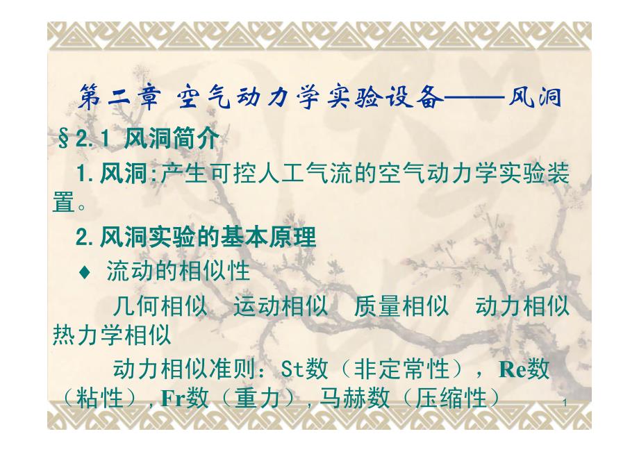 第二讲流体力学实验设备-风洞_第1页