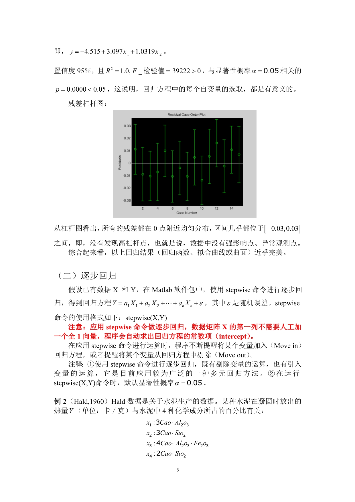 Matlab实现多元回归实例_第5页