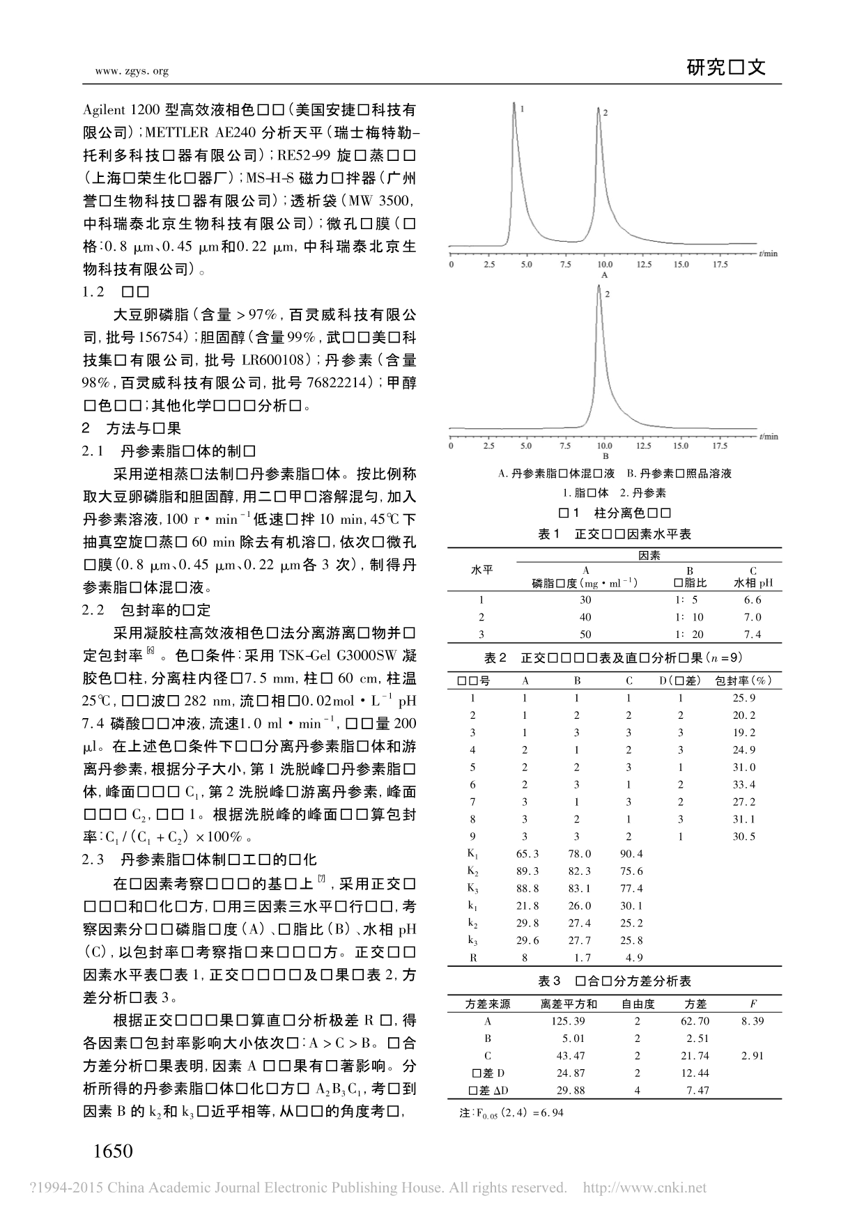 丹参素脂质体的制备及体外释放度研究纪周新_第2页