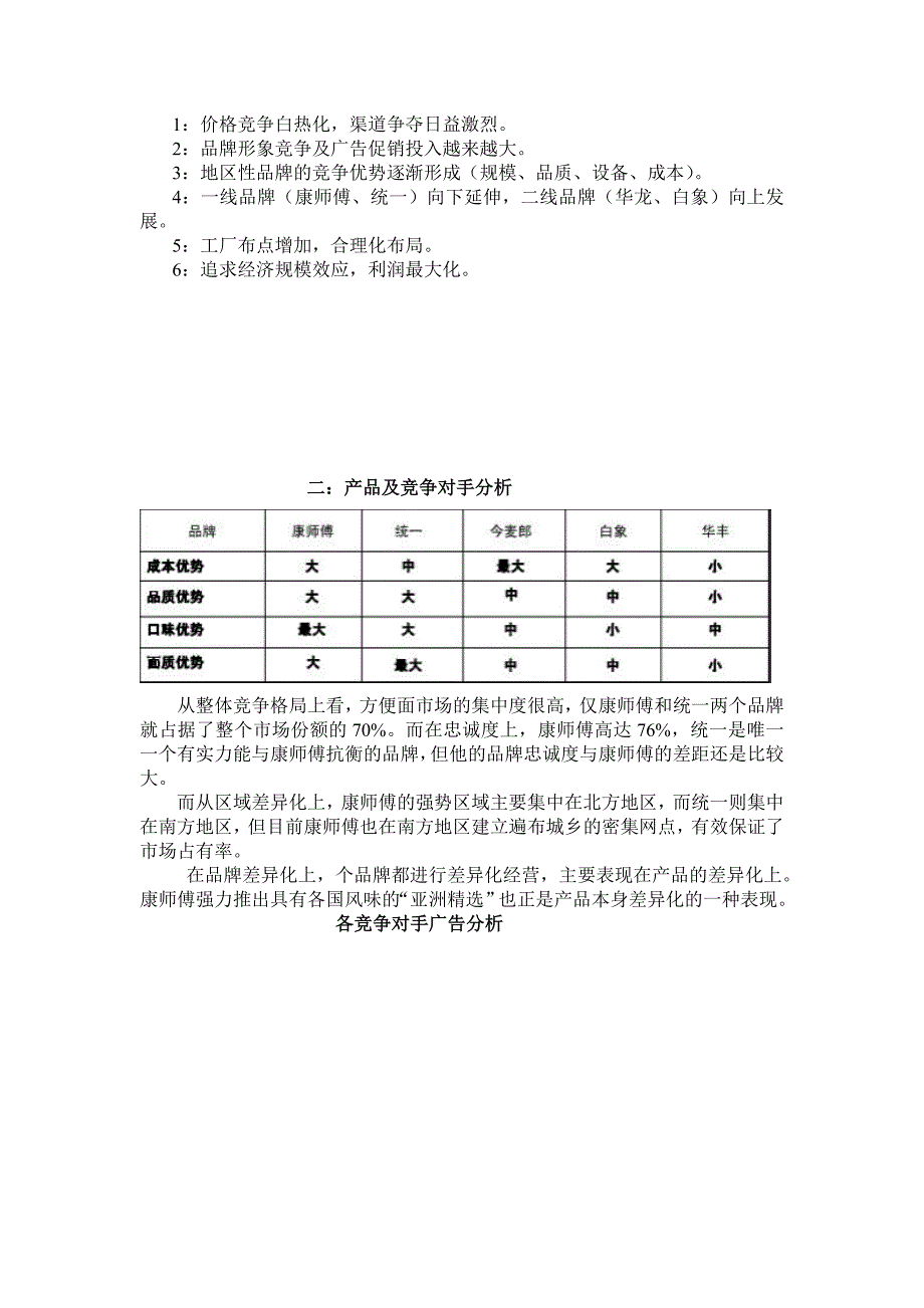 康师傅方便面市场营销状况分析报告_第4页