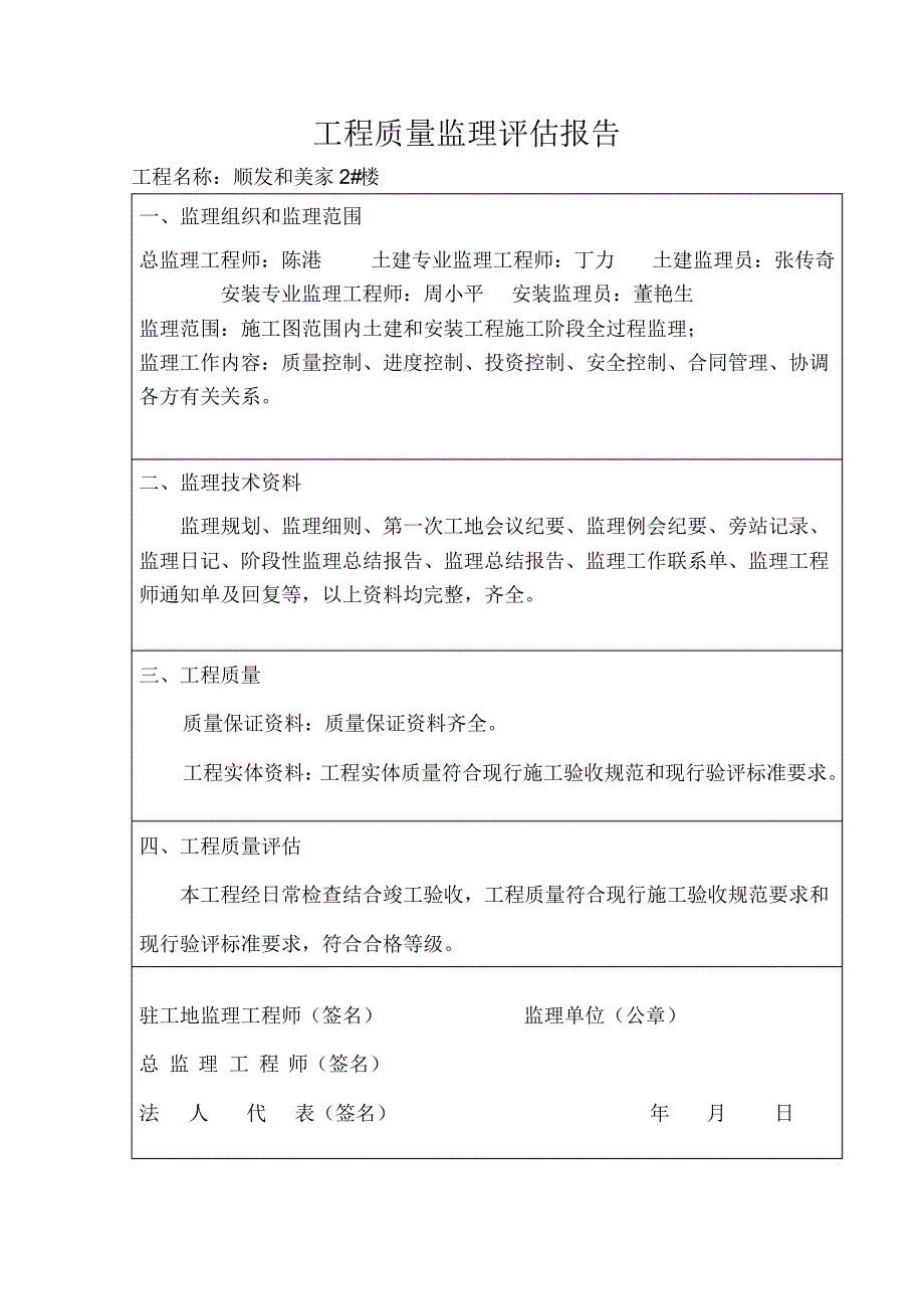 工程质量监理评估报告人防_第2页