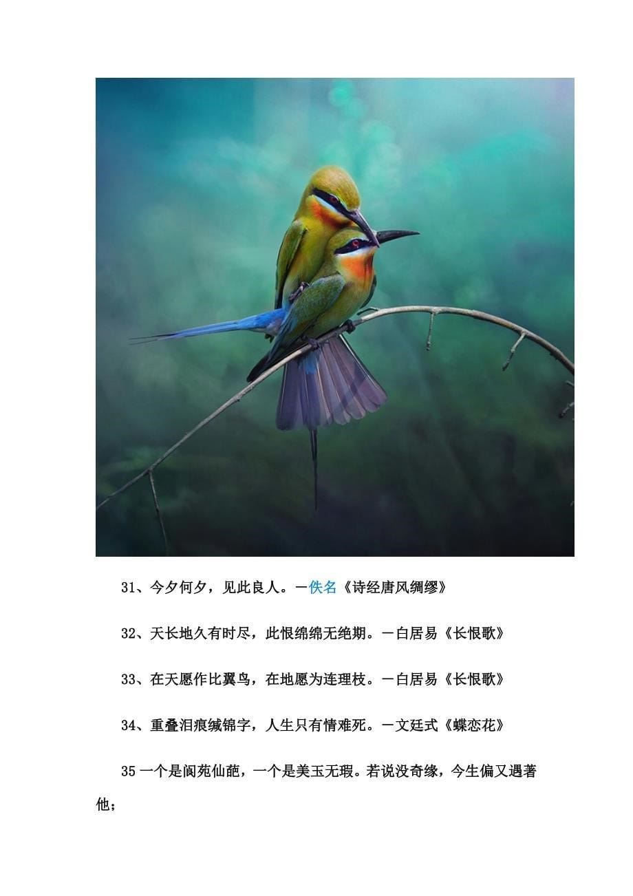 中国最美的100句情诗_第5页