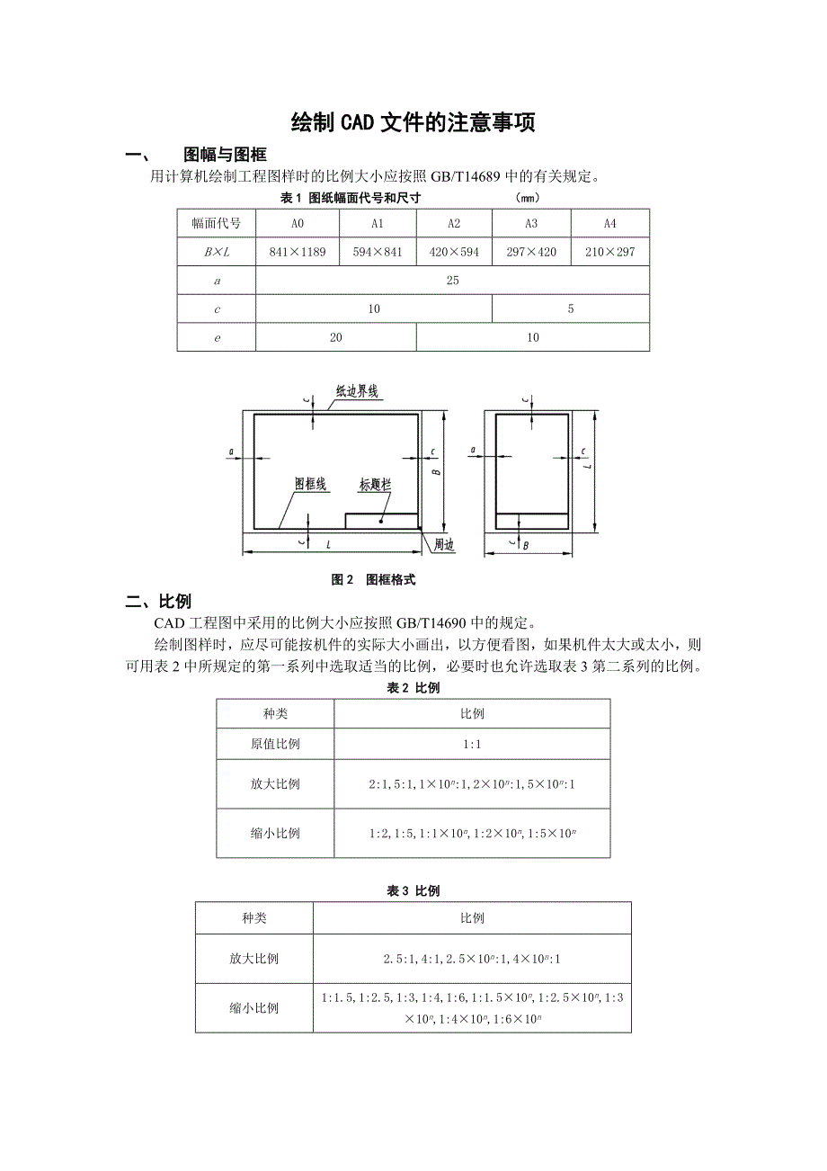 绘制CAD文件的注意事项_第1页