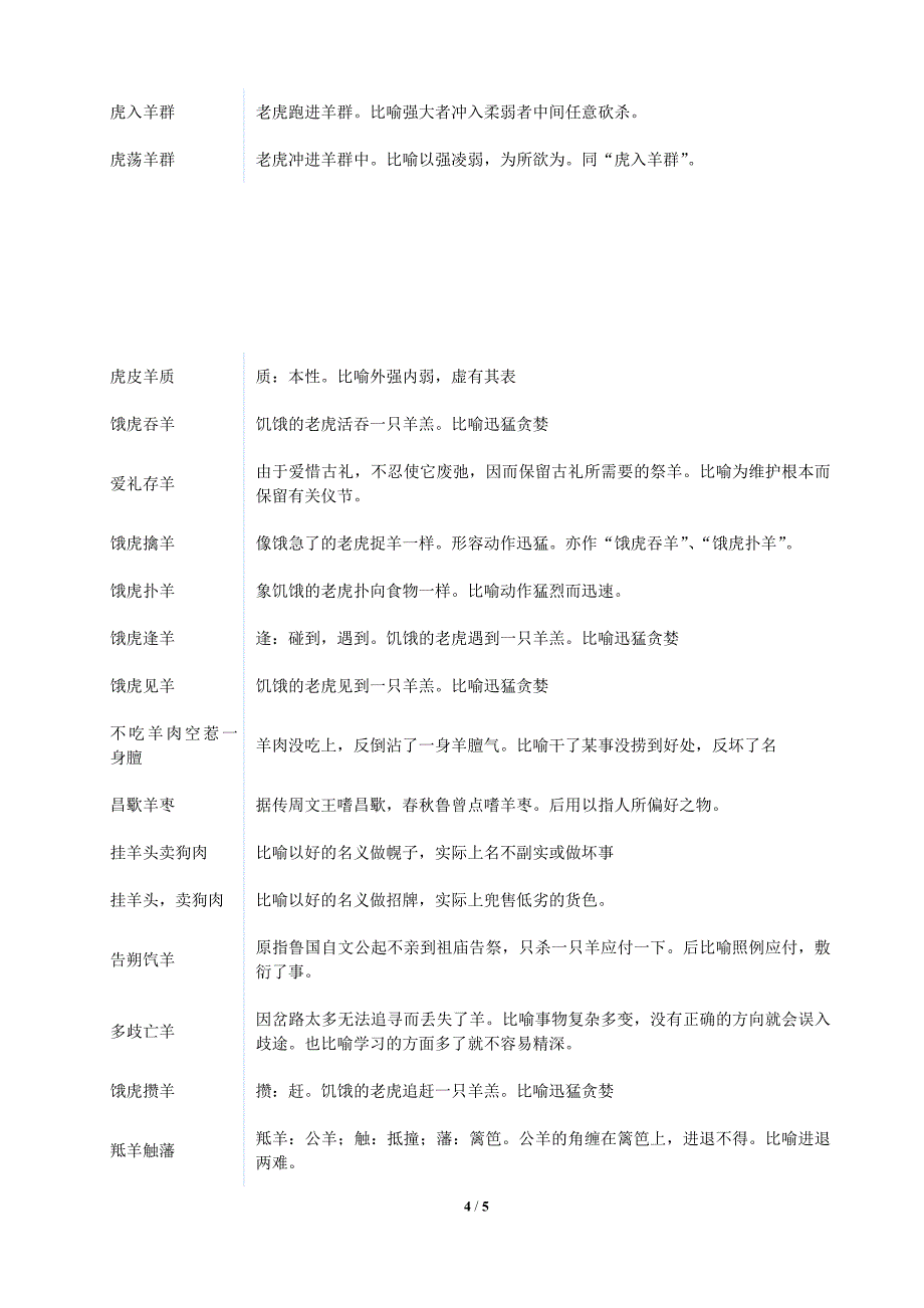 有羊字的成语-带有羊的成语集锦_第4页