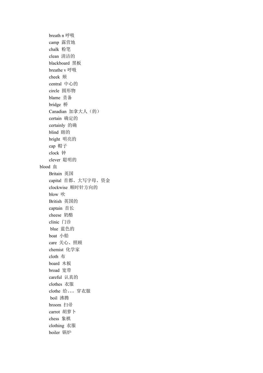 09年在职MPA联考英语2000词_第5页