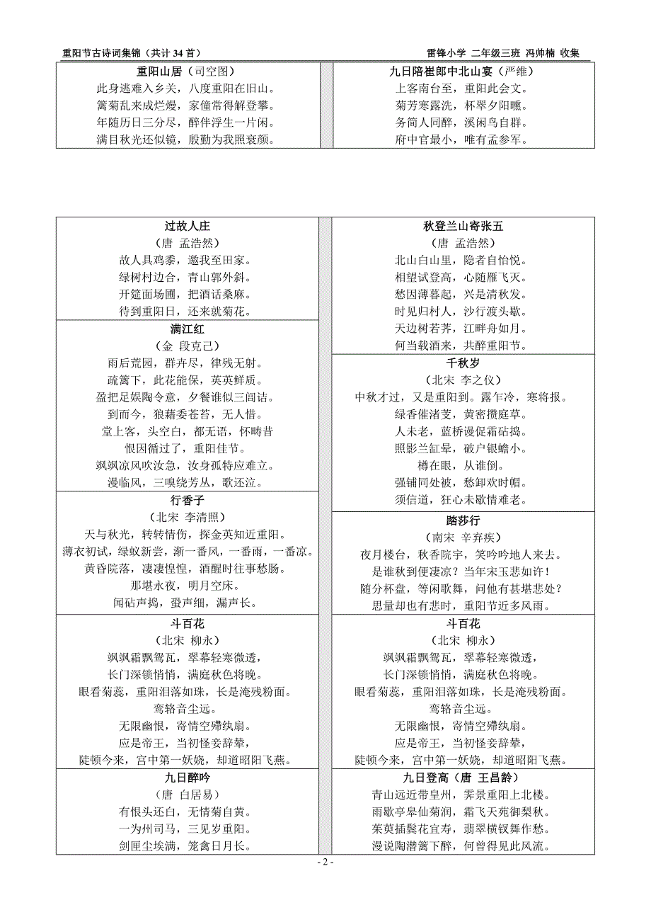 有关重阳节的古诗词_第2页