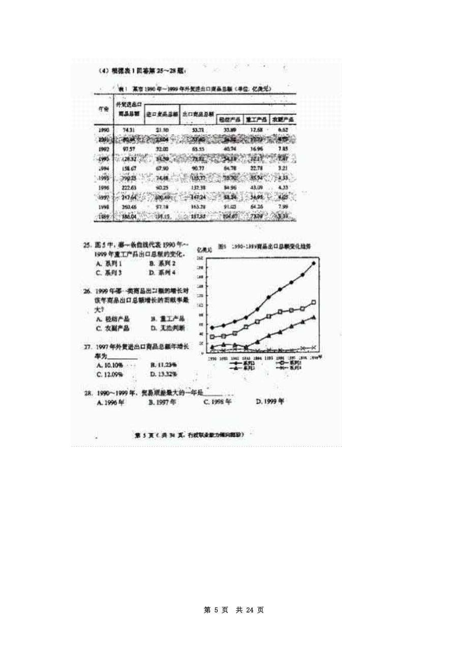 【2003无答案部分图片影印】2003年上海市公务员考试行测真题及答案_第5页