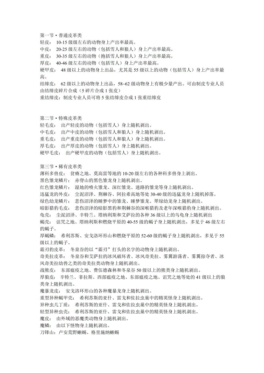 制皮大全(常用制革材料索引)_第1页