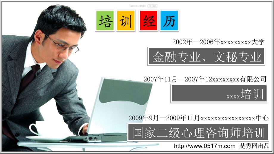 楚秀网个人简历模板_第2页