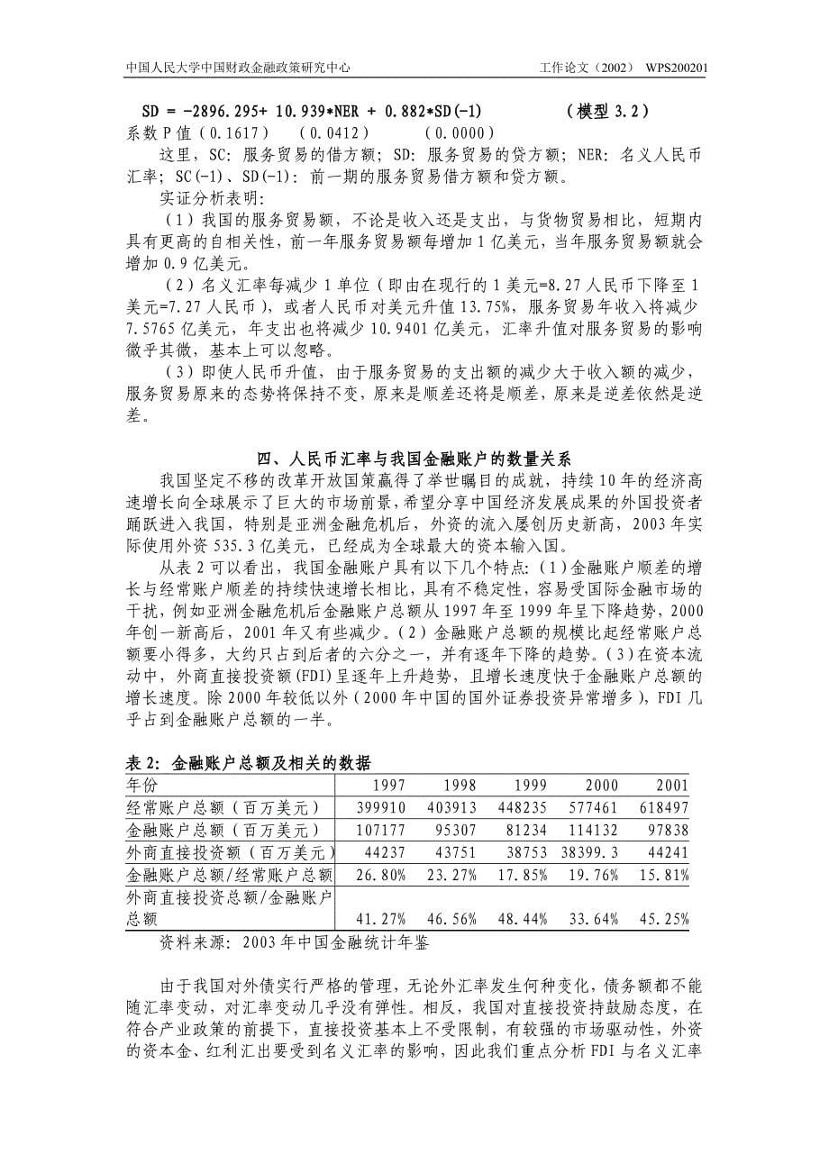 人民币升值与我国贸易与直接投资的敏感性分析_第5页