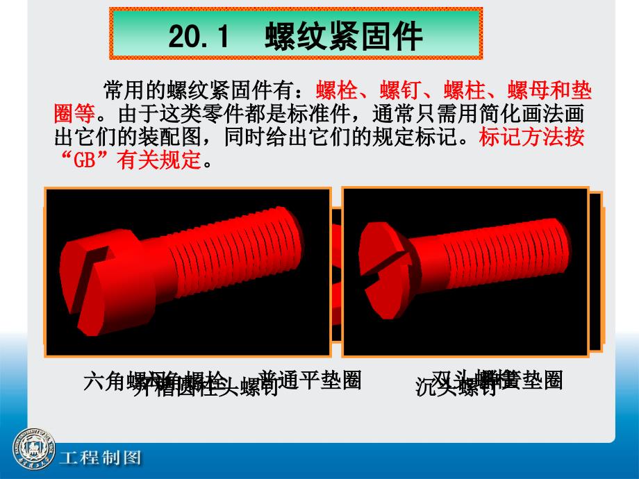 第20讲 螺纹紧固件及其装配图_第2页