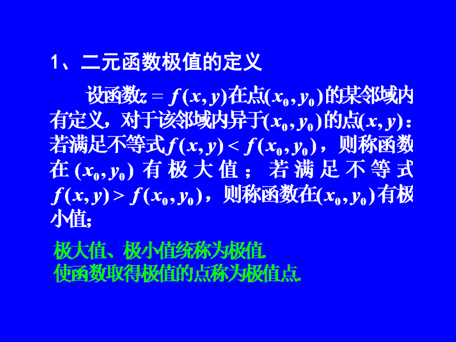 8-8二元函数的极值及其求法_第4页