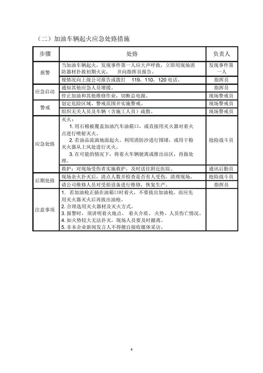 加油站事故现场处置方案_第4页