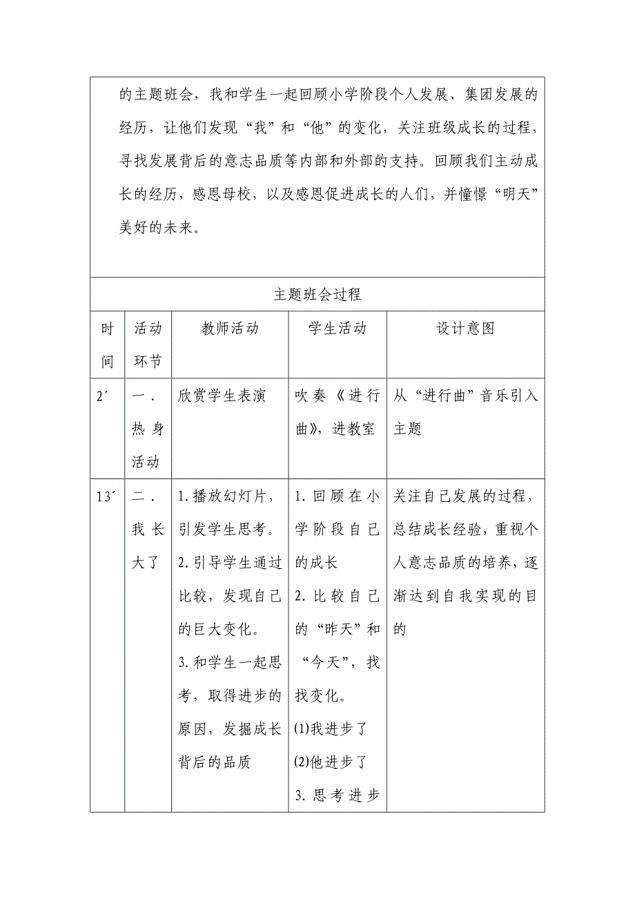 班主任主题班会设计方案_第3页